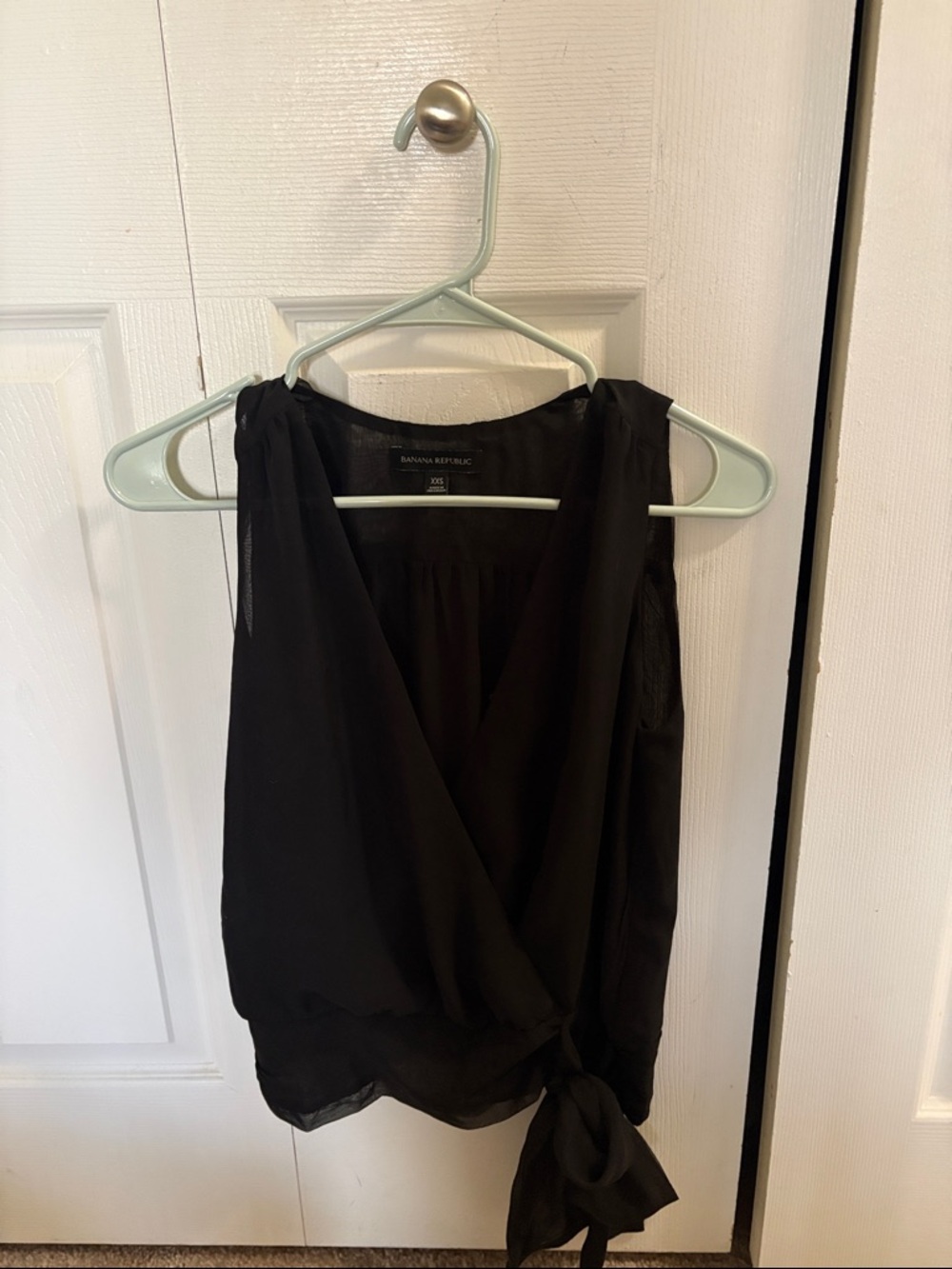 Banana Republic Black Sleeveless Wrap Camisole with Side Tie never worn